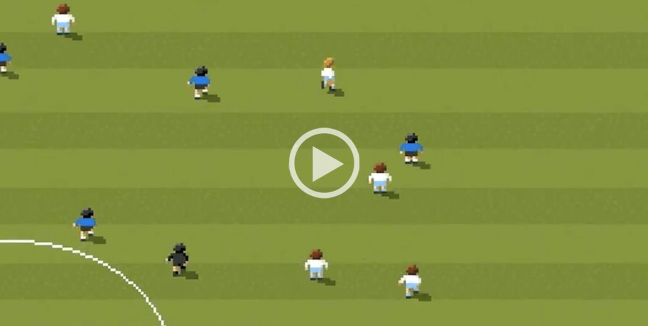 #FelizCumpleDiego: el gol de Maradona a los ingleses en 8 bits