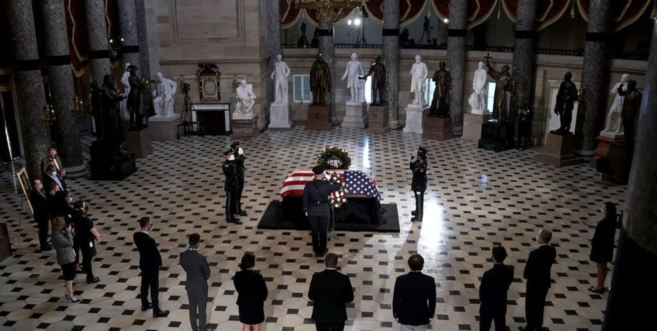EEUU: Ruth Bader Ginsburg se convierte en la primera mujer con funeral de Estado