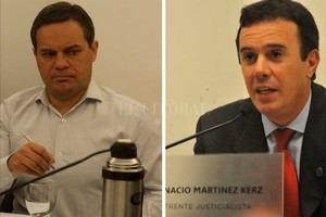 ELLITORAL_215907 |  Archivo El Litoral Duro encontronazo entre Martínez Kerz (PJ) y González (UCR-FPCyS) por la tasa de gas, ya derogada.