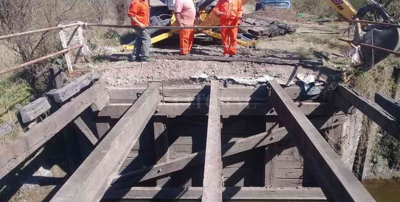 Humboldt: restauraron un puente sobre el Arroyo Las Prusianas