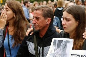 Gentileza La familia de Claudia, en una marcha pidiendo que aparezca con vida.