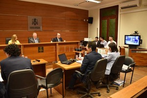 ELLITORAL_230769 |  Flavio Raina El tribunal está integrado por los jueces Sandra Valenti, Eduardo Pocoví -presidente- y Pablo Busaniche.