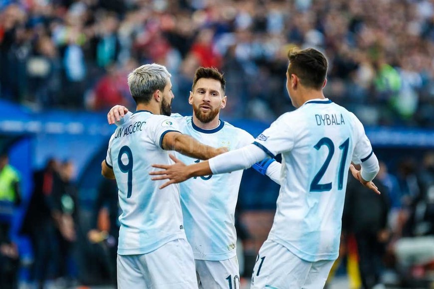 ELLITORAL_253449 |  Lucas Williams Los tres de arriba (Messi, Agüero y Dybala) tuvieron una primera media hora de excepción.