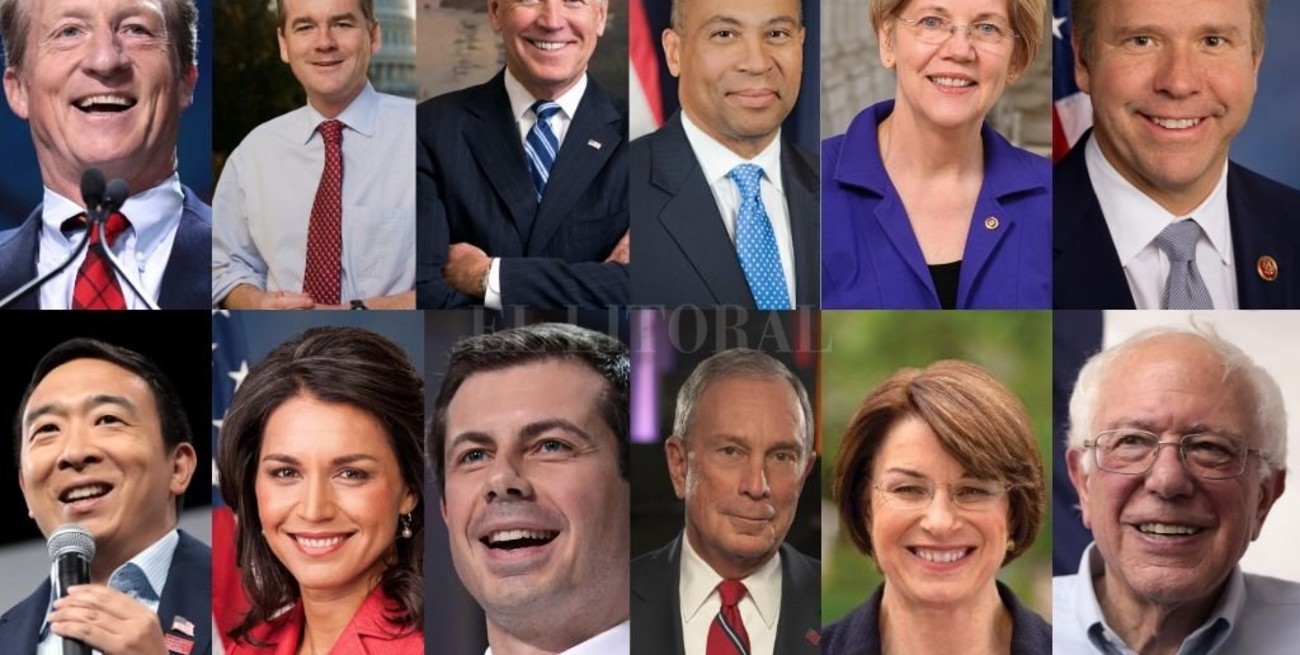 12 candidatos demócratas aspiran a derrotar a Trump