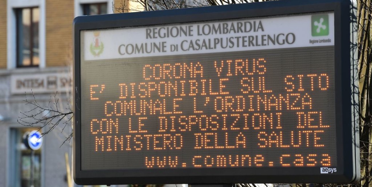Once municipios en cuarentena en Italia, que suma 132 contagiados y dos muertes por el coronavirus