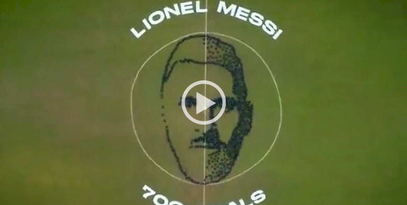 Viral: el espectacular video en homenaje por los 700 goles de Messi
