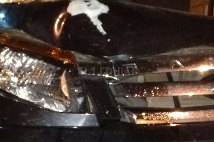 ELLITORAL_233840 | Archivo Así quedó la Ford Ranger XLT tras embestir a la ciclista.