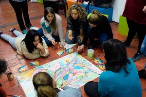 Gentileza MIAA Desarrollo de la actividad  Lobo está  en una jornada con perspectiva de género realizada por el Colegio de Arquitectos.