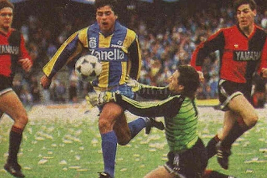 ELLITORAL_325389 |  Archivo Uno de los partidos que tuvo goles fue el que Central le ganó 1 a 0 a Newell´s, en el clásico de Rosario.