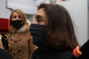 NA zzzznacp2NOTICIAS ARGENTINAS BAIRES, JULIO 13: La ex directiva de la AFI macrista, Silvia Majdalani, llega esta mañana a los tribunales de Lomas de Zamora. Foto NA: DAMIAN DOPACIOzzzz
