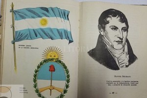 Gentileza Belgrano y la bandera en los libros de lectura escolares.