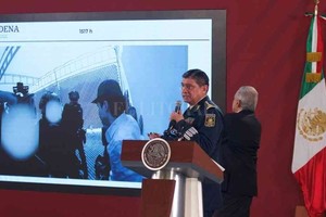 ELLITORAL_268929 |  EFE El secretario de la Defensa Nacional, Luis Cresencio Sandoval, dio una rueda de prensa junto el presidente Andrés Manuel López Obrador.