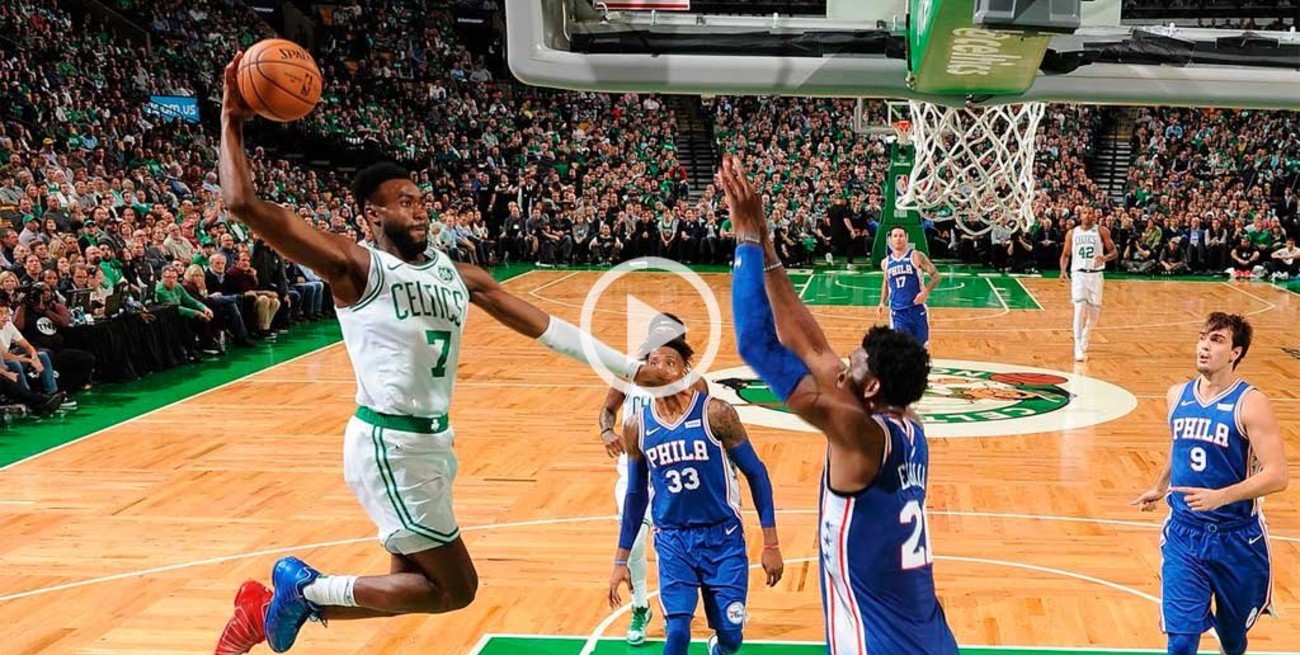 Celtics vencieron a los Sixers en arranque de temporada de la NBA