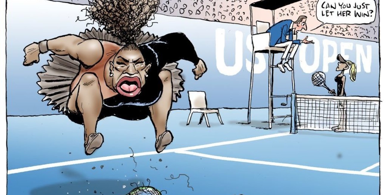 Sigue la polémica por la caricatura de Serena Williams en la final del US Open
