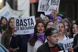 ELLITORAL_305353 |  Pablo Aguirre Quinta marcha por Ni Una Menos en Santa Fe, realizada en 2019.
