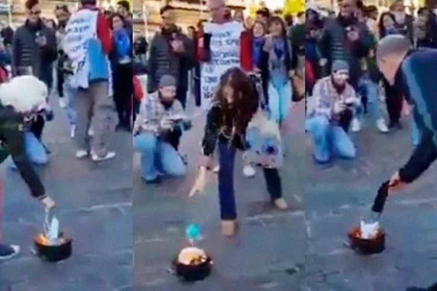 ELLITORAL_329443 |  Internet Las expresiones negacionistas como la  quema de barbijos , el 7 de septiembre pasado en el Obelisco, no son nuevas. También ocurrieron en otros países.