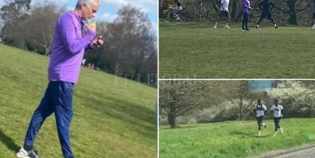 Mourinho aceptó su error de romper la cuarentena para entrenar en un parque