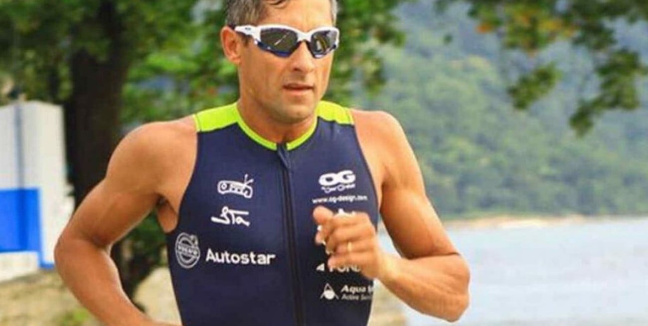 El triatleta Oscar Galindez pidió a los deportistas que eviten lesionarse en sus casas