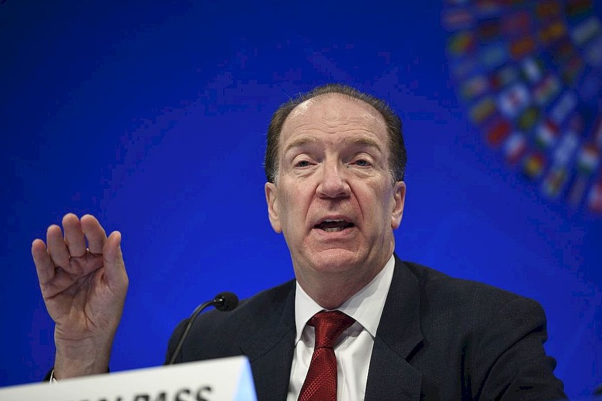 ELLITORAL_311163 |  Archivo (190412) -- WASHINGTON, April 12, 2019 (Xinhua) -- David Malpass, president of the World Bank, speaks during a press conference of the Spring Meetings 2019 in Washington D.C., the United States, on April 11, 2019. David Malpass, who was elected president of the World Bank last week, said Thursday that he looks forward to a constructive relationship between the international lender and China.  Malpass made the remarks at the opening press conference of the Spring Meetings 2019, which the World Bank hosts together with the International Monetary Fund. (Xinhua/Liu Jie)