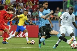 ELLITORAL_216250 |  Xinhua / DPA Uno con fútbol, el otro con garra. Brasil dejó el torneo mucho antes de lo previsto pero jugando muy bien e incluso mereciendo el empate. Uruguay, en tanto, se vio superado por Francia, pero con su habitual espíritu de equipo niveló fuerzas. En ambos casos, muy lejos de lo escaso que mostró Argentina.