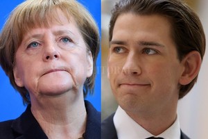 ELLITORAL_211324 |  Internet-Archivo La líder alemana Angela Merkel y el líder austríaco, Sebastian Kurz.