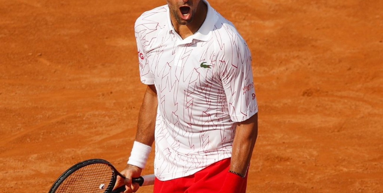 Djokovic se clasificó a la final de Roma tras vencer al noruego Ruud