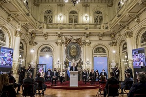 ELLITORAL_317994 |  Télam El presidente Alberto Fernández durante la presentación en la Casa Rosada del proyecto de ley de Reforma de la Justicia.