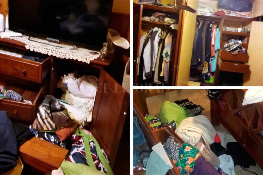ELLITORAL_232217 | El Litoral Así quedaron los distintos ambientes de la vivienda luego del paso de los ladrones