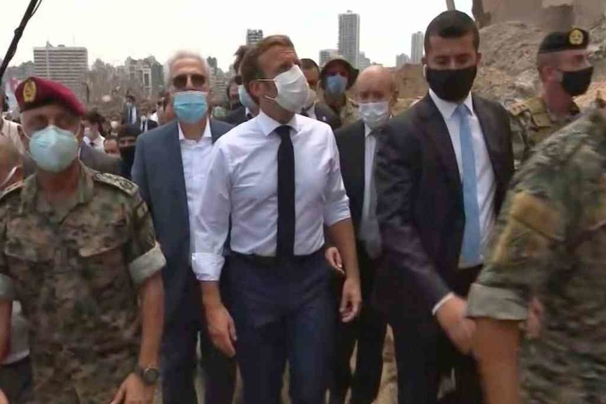 ELLITORAL_318120 |  Agencias hace 53 minutos RTVE.es Macron, primer jefe de Estado en visitar Beirut tras la tragedia.