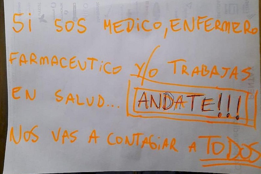 ELLITORAL_294339 |  Periodismo Ciudadano Venado Tuerto. Un mensaje directo a dos médicos que trabajan para contrarrestar al coronavirus.