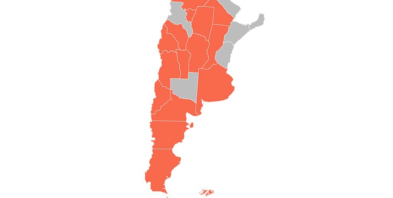 Mapa: las provincias en las que se restringirá la circulación 