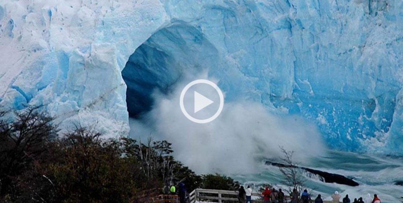 Después de cinco semanas, rompió el glaciar Perito Moreno