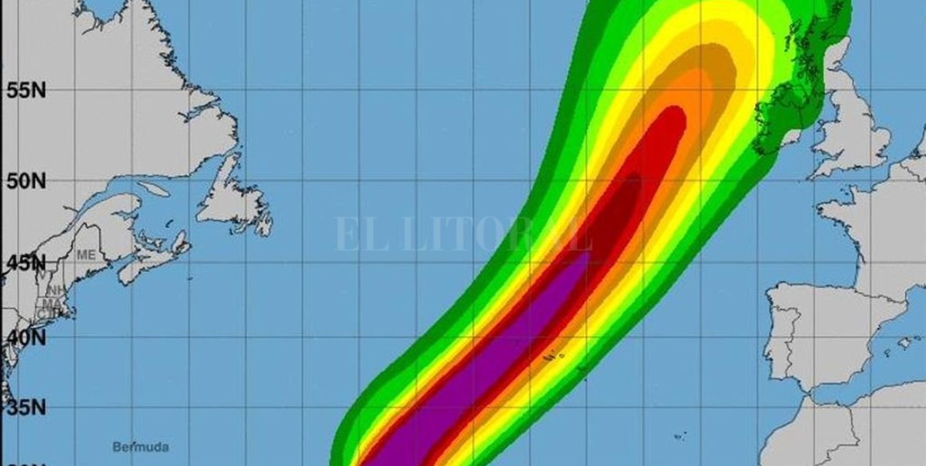 Europa en alerta por la llegada del huracán Lorenzo