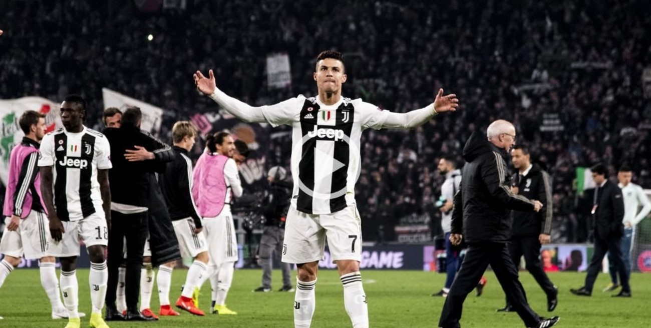 Con tres goles de Cristiano Ronaldo, Juventus goleó y dio vuelta la serie ante Atlético Madrid