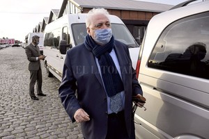 Marcelo Manera Ginés González García durante si visita a Rosario este viernes.