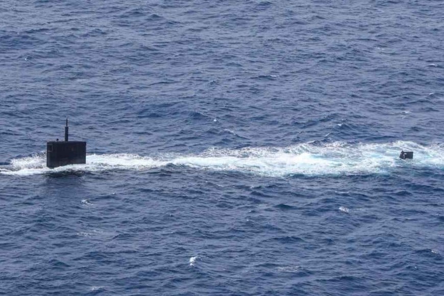 ELLITORAL_356162 |  Gentileza USS Greeneville en el Atlántico. Imagen publicada por Flota del Atlántico de la Fuerza Submarina de los Estados Unidos.