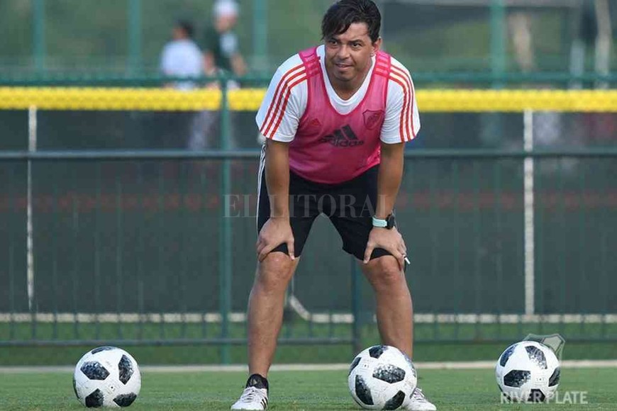 ELLITORAL_348852 |  Archivo Gallardo cambia la estrategia: la dura derrota en la Libertadores y estar a dos partidos de un título local, le hizo variar la prioridad al DT riverplatense.