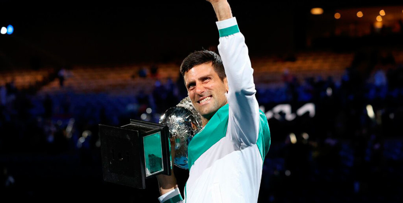 Tras ganar el Abierto de Australia, Djokovic sigue liderando el ranking ATP