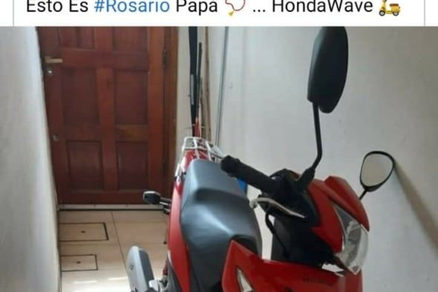 ELLITORAL_351558 |  Gentileza El post de Facebook del motochorro.