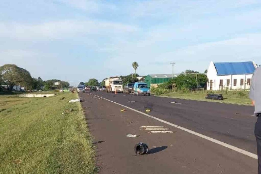ELLITORAL_356286 |  Gentileza Fatal accidente en Ruta 12, provincia de Corrientes.