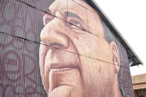 ELLITORAL_250368 |  Gentileza MIC Andrés Iglesias, conocido popularmente como Cobre, es el autor de la obra.