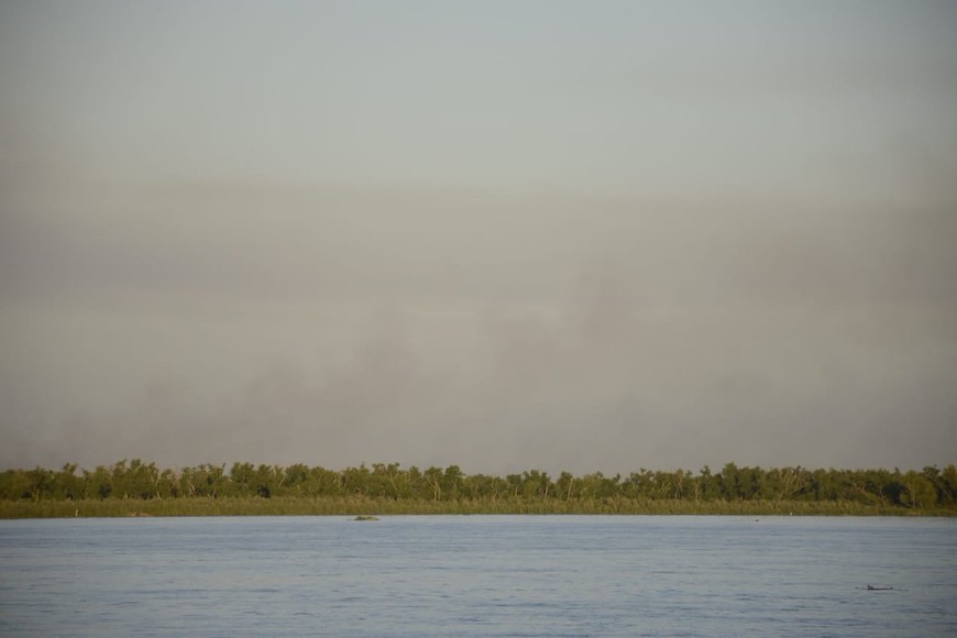 ELLITORAL_357482 |  Gentileza El humo pudo apreciarse desde la zona urbana