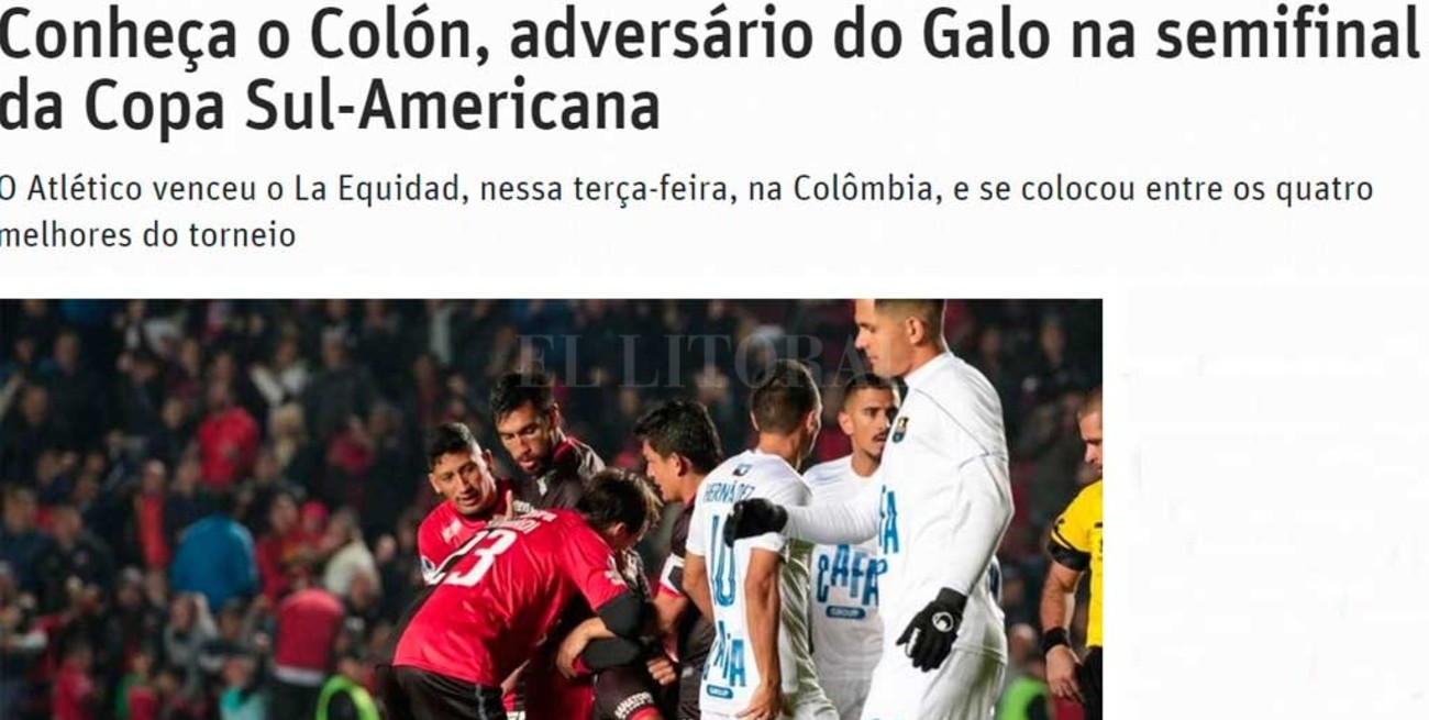 La prensa brasileña analiza a Colón: "Eficiente en los mano a mano y malo en el torneo"