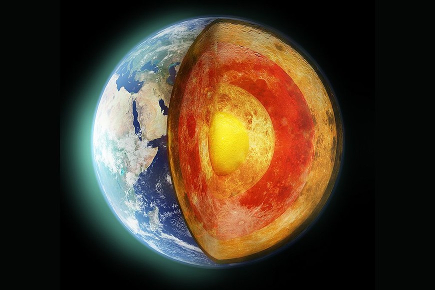 ELLITORAL_360735 |  Getty Cross section of the varying layers of the earth - ALL design on this image is created from scratch by Yuri Arcurs'  team of professionals for this particular photo shoothttp://195.154.178.81/DATA/i_collage/pi/shoots/783432.jpg