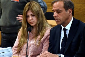 ELLITORAL_259964 |  Telam Brenda Micaela Barattini, de 28 años, durante la primera audiencia del juicio.