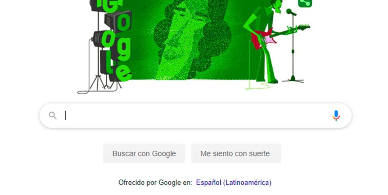 Google homenajea a Spinetta con un doodle por el Día Nacional del Músico