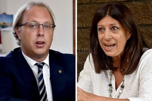 ELLITORAL_363784 |  Archivo El Litoral Gonzalo Saglione y Clara García observaron que la provincia tiene depósitos por unos $ 61 mil millones, pero paga intereses por deuda.  Cada quien elige su programa financiero , señalaron.