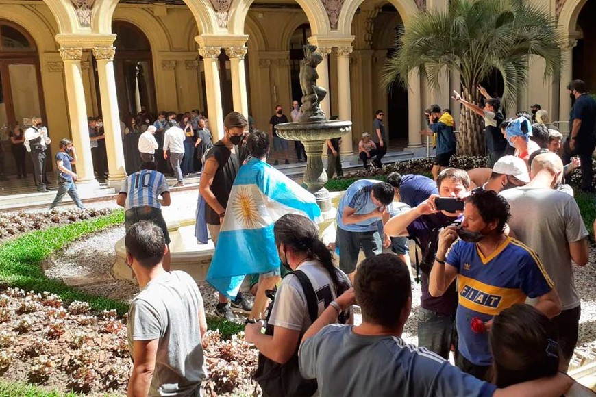 ELLITORAL_340437 |  Gentileza Descontrol total en el interior de Casa Rosada.