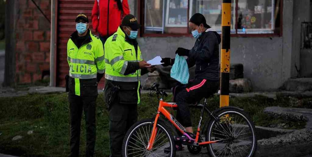  En el primer día de cuarentena en localidades de Bogotá fueron multadas 120 personas
