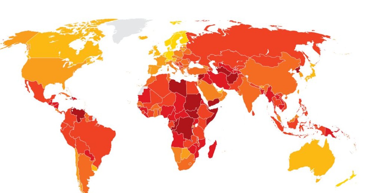 Argentina retrocedió en el ranking de corrupción de Transparencia Internacional